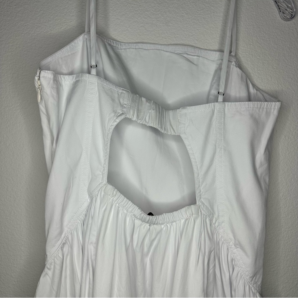 NWT Madewell White Spaghetti-Strap Maxi Dress, size 4 - Picture 9 of 12